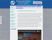 Tablet Screenshot of preferreddentalcarecenter.com